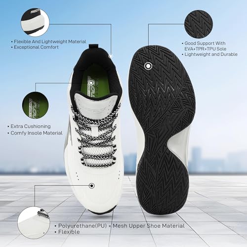 Image of Red Tape Men's Sneakers Blue White Mesh Pu Round Toe Lace-Up