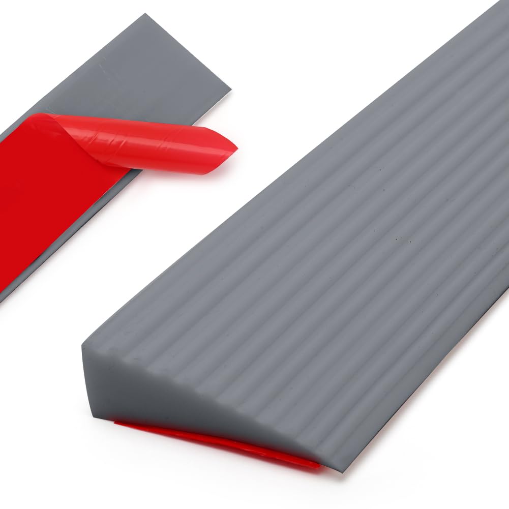 Soglia di Dislivello Pavimento, 100 x 5,5 x 1,6 cm rampa per disabili Altezza Rampe per Soglia Della Porta per disabili per carrozzina, deambulatore o scooter