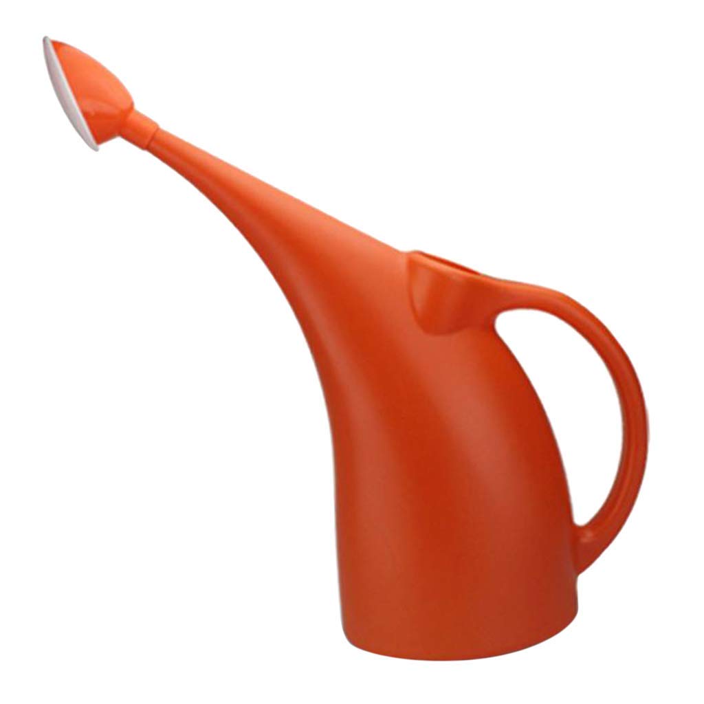 Tenlacum Garden Watering Can Watering Cans - (2 Colors to Choose) (2L Orange with Rose)