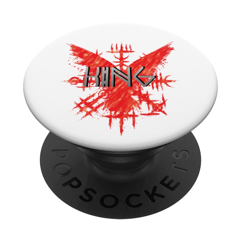 V-King Vikings King JARL PopSockets Swappable PopGrip
