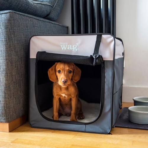 Henry Wag Folding Fabric Travel Crate - Ideal For Home, Outside or when Travelling Variety of Pets - GRS Recycled Polyester (Giant 101 cm L x 71 cm W x 79 cm H) (XXL) - Image 5
