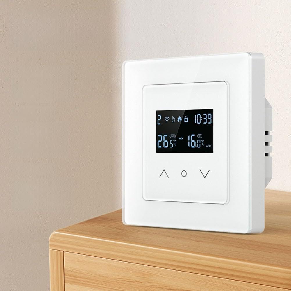 KiraKira Tuya regulator temperatury, elektryczne ogrzewanie podłogowe, 16 A, IP20, termostat cyfrowy z konfigurowalnym harmonogramem