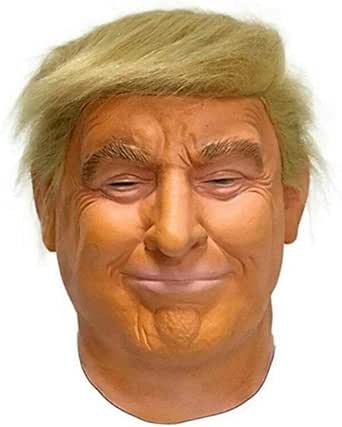 Amazon.com: HENGYUTOYMASK Realistic Donald Trump Mask Celebrity Latex ...