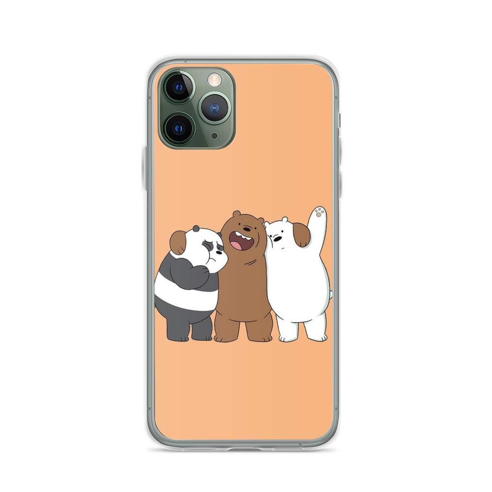 Beamm-Frost Compatible with iPhone 11 Pro Case We Bare Bears Brothers Panda Animated Animal Cartoons Pure Clear Phone Cases Cover