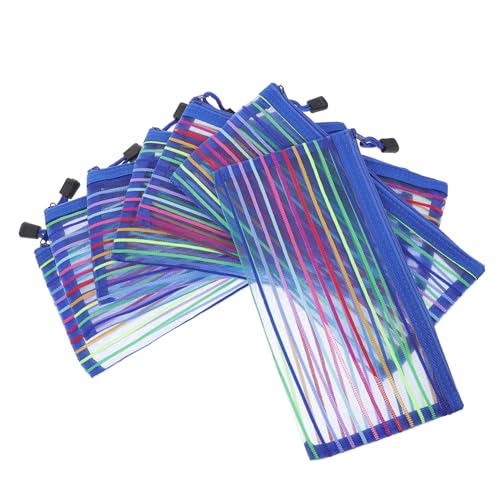 6Pcs Cash Pouches Portable Zipper Money Bags for Checks Receipts for Office School Travel Organization