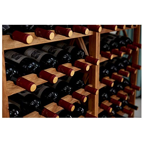 Soporte de madera para botellas de vino robusto y elegante miniatura 3