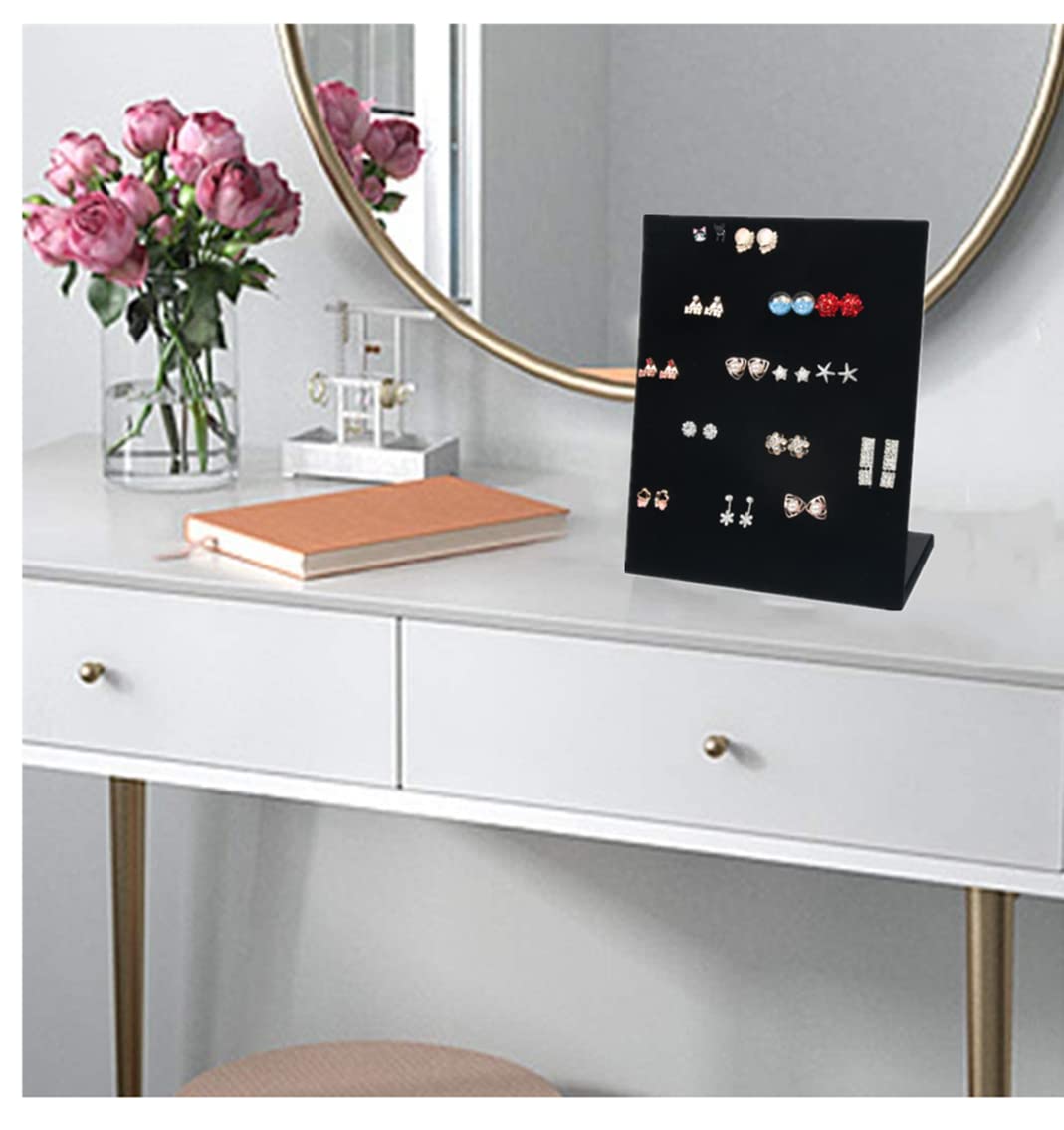 Loopunk Ohrring Ständer Set - 2 Stück L-förmige Aufbewahrung Mit 60 Löchern