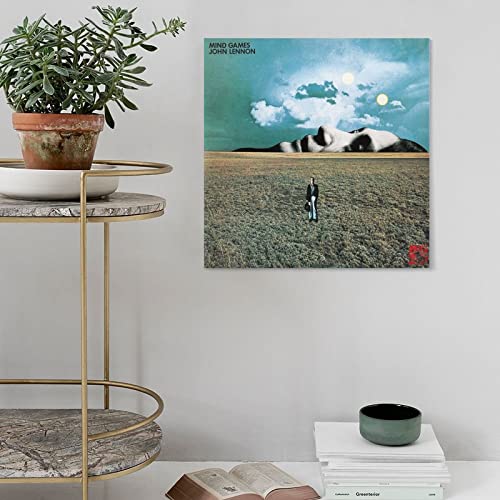 Poster sur toile de John Lennon – Pour décoration de chambre à coucher – Paysage de sport, bureau, chambre – 70 x 70 cm - Les Beatles, Paul McCartney, John Lennon, RIngo Starr, George Harrison Poster sur toile de John Lennon - Pour décoration de chambre à coucher - Paysage de sport, bureau, chambre - 70 x 70 cm – Image 5