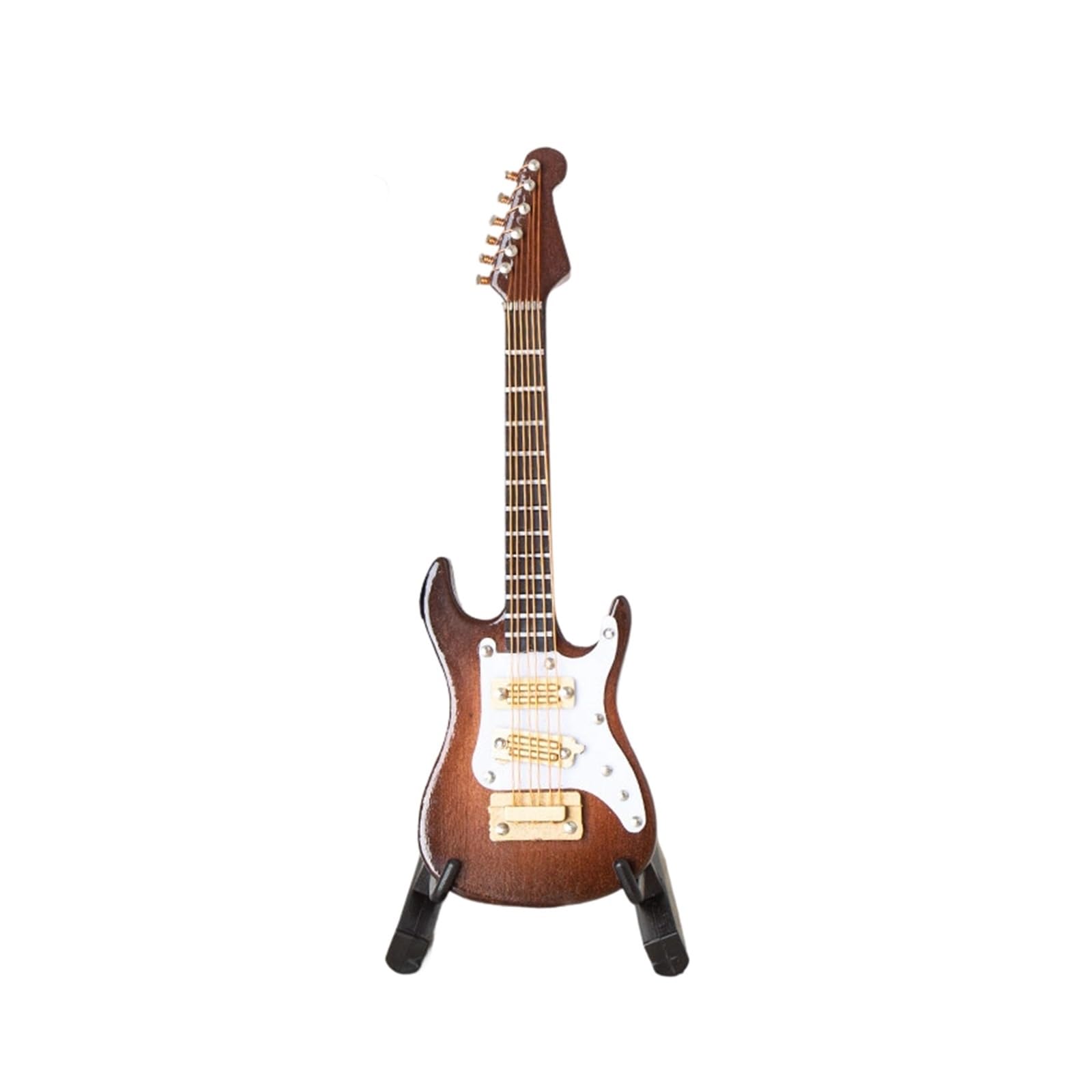 ZXFJYUIP Colorful Electric Guitar Model Miniature Musical Instrument Ornament With Shoulder Strap(4,10CM)