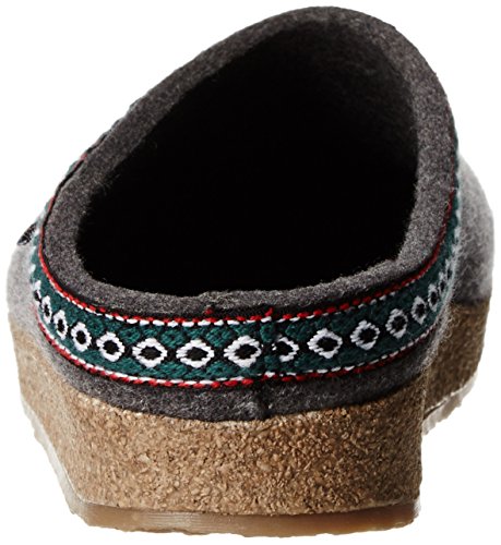 Haflinger Gz14 Clog, Grey, 46 EU/Women's 15 M US/Men's 13 M US