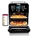 NUWAVE Brio Air Fryer Smart Oven, 15.5-Qt X-Large Family Size, Countertop Convection Rotisserie Grill Combo, Non-Stick Drip Tray, Stainless Steel Rotisserie Basket. NUWAVE Brio Air Fryer Smart Oven, 15.5-Qt X-Large Family Size, Countertop Convection Rotisserie Grill Combo, Non-Stick Drip Tray, Stainless Steel Rotisserie Basket.