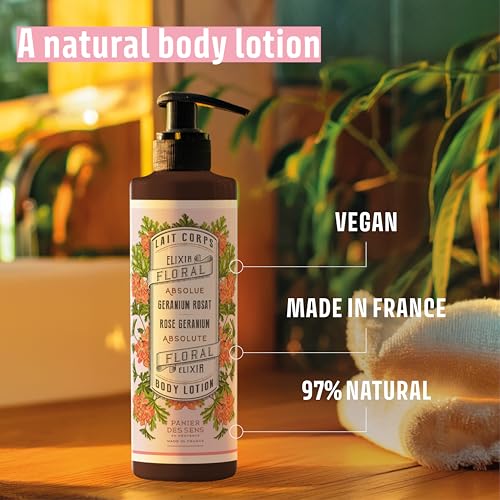 Image of Panier des Sens Rose Geranium Body & Hand Lotion Pump, 8.45 fl oz