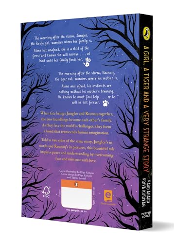 Image of A Girl, a Tiger and a Very Strange Story: | Themes of Friendship, Resilience, Courage, Social Activism, Animal-Human Conflict | Beautiful B&W Illustrations | Ages 10 +