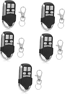 DOITOOL Electric Garage Door Remote Garage Opener 5pcs Remote Key Fob 433mhz 4-button Garage Door Key Keyless Remote Garage Key Fob Gate Opener Remote Garage Door Remote