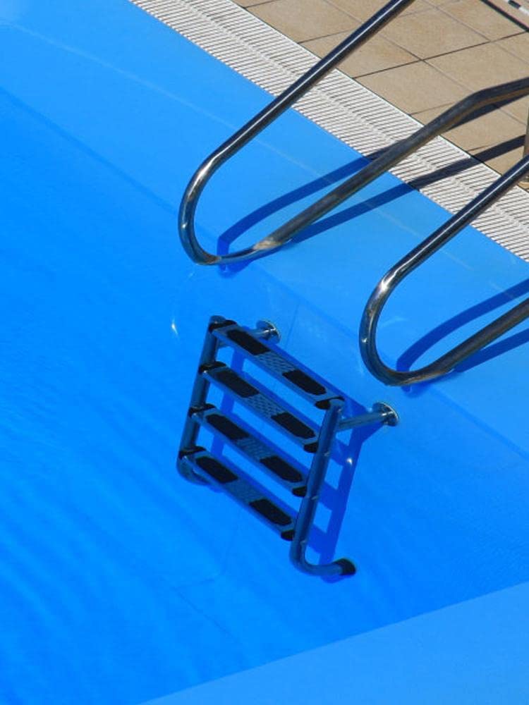 Piscine en Acier Inoxydable 3 Pièces Marches pour Échelle Piscine, Marchepied Antidérapant Remplacement