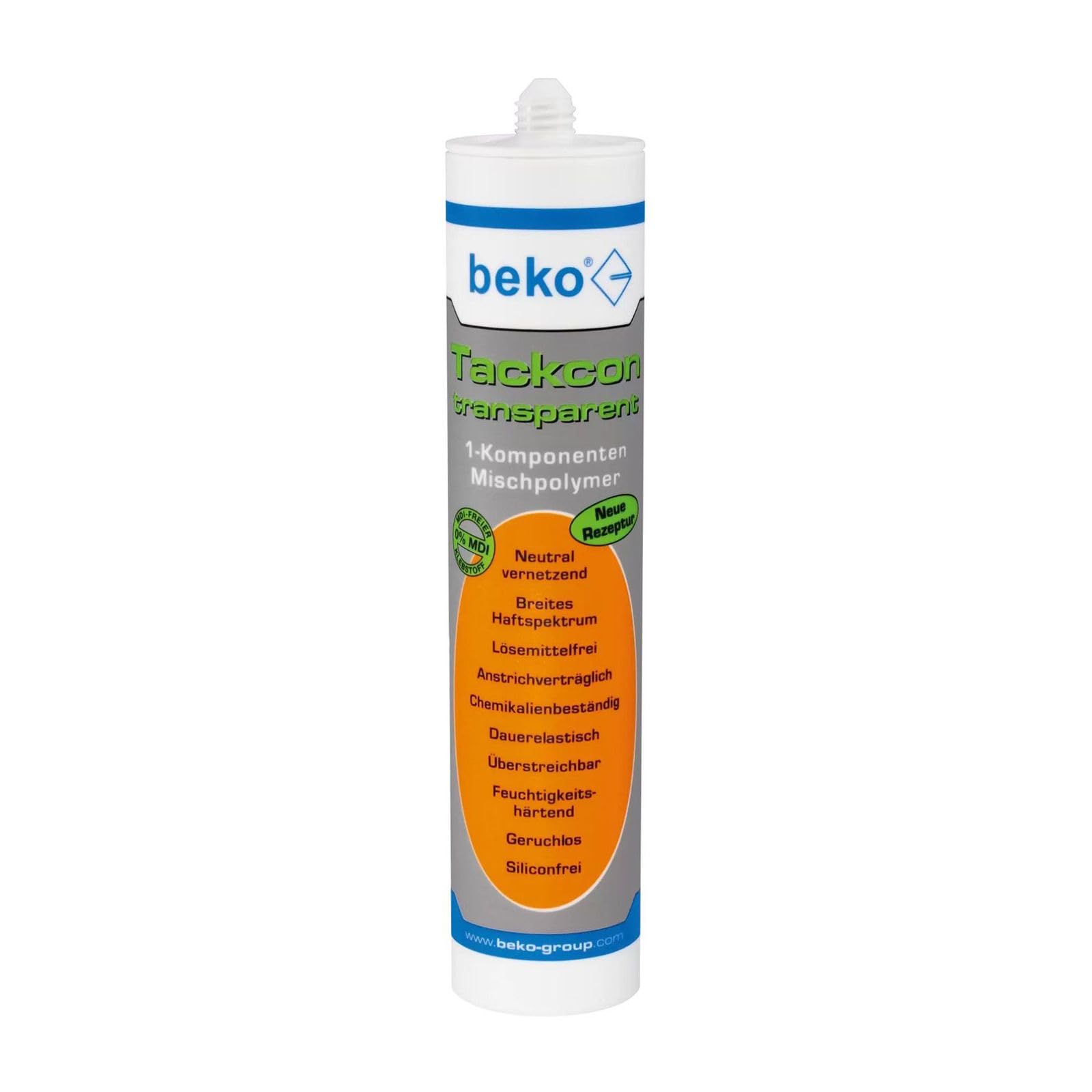 beko Tackcon 310 ml przezroczysty elastyczny 1-komponentowy polimer mieszany, 239 310 1