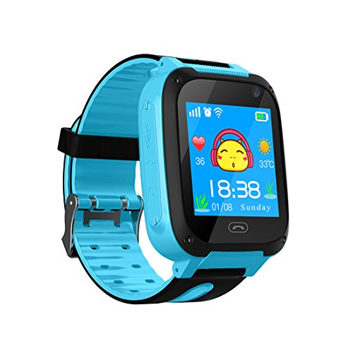 TDH Niños Inteligente Relojes, GPS Kids SmartWatch con Camara, Flash luz, SOS, nocturna pantalla táctil, Reloj Inteligente Anti - Lost...