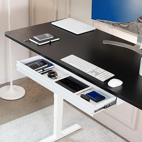 Image of VIVO Large 33 inch Under Desk Slide Out Storage Drawer Organizer, White, DESK-DR33-W