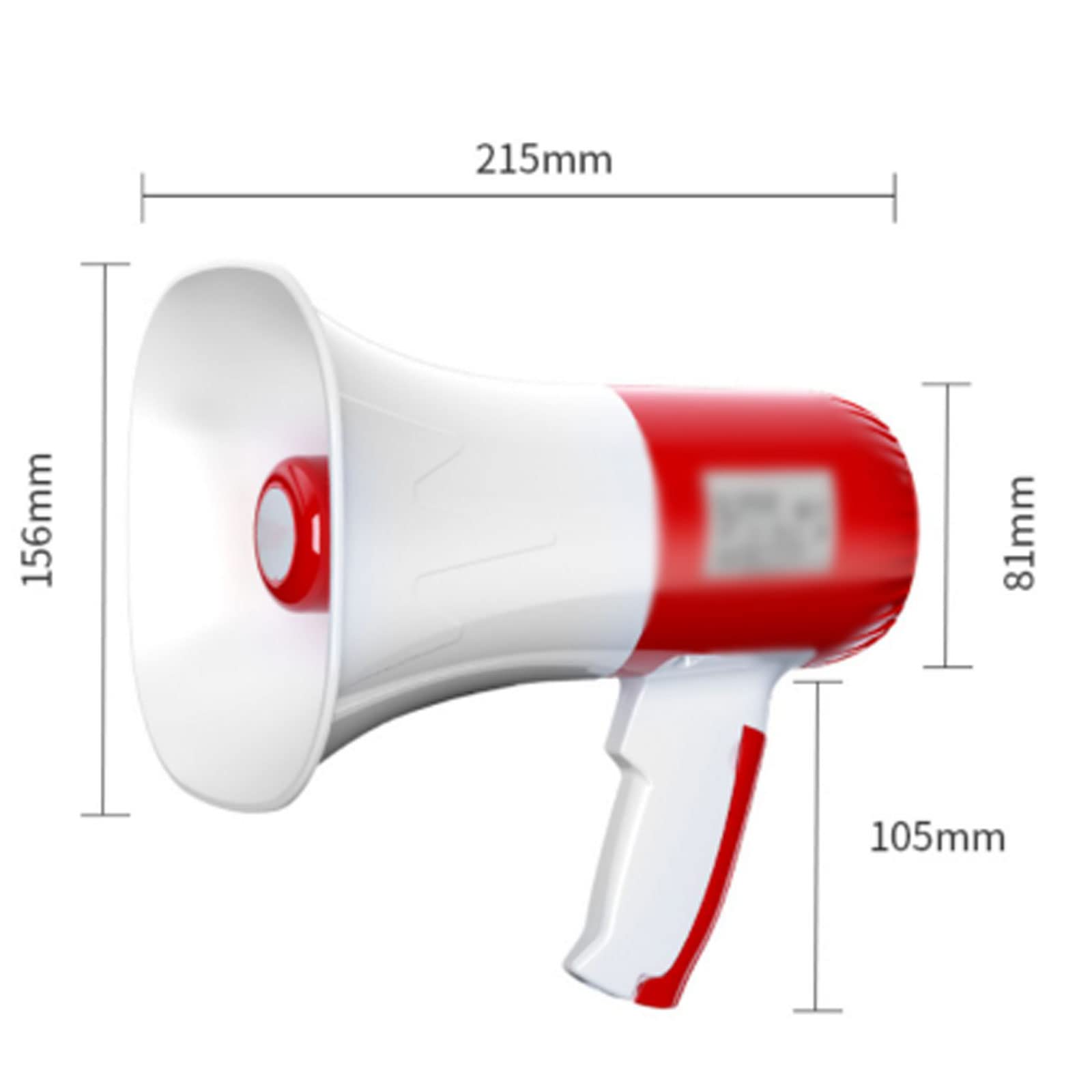 CASOTA Haut-Parleur mégaphone amplificateur Portable enregistreur sirène intégrée mégaphones d'arbitre mégaphone for Tous Les Sports de Plein air et Microphone d'entraîneur (A)