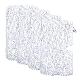 Priksia 4 Pack Steam Mop Replacement Pads,Machine Washable Easy Cleaning Pads,Microfiber Steamer Pads for Shark Steam Pocket Mop S3500 Series S3501 S3601 S3550 S3901 SE450 S3801CO S3601D S2901 S2902