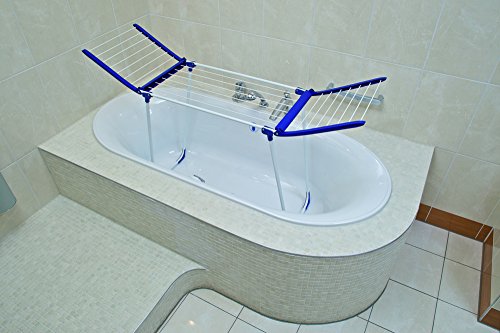 Leifheit Standtrockner Pegasus 120 Compact / 43,5cm schmal / klein / Badewannen geeignet / platzsparend / Kunststoff und Metall - 81704 - Image 3