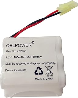 XB2950 Battery Pack 7.2V 1200mAh Ni-Mh Compatible with Euro Pro Shark Vacuum Carpet Sweeper V2950 V2950A V2945Z V2945 (1 Pack)