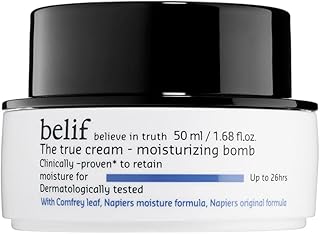 Belif the True Cream Moisturizing Bomb | Moisturizer for Dry Skin | Face Cream, Hydration, Clean Beauty, 1.68 Fl Oz (Pack of 1)