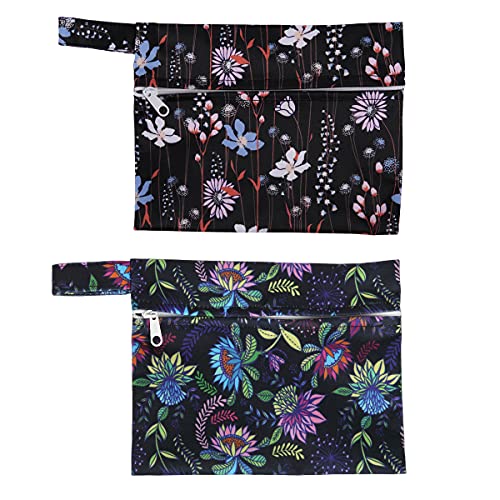 Image of 2 Pieces Reusable Mini wet bag for Mama Cloth Menstrual Pads /Breast Pads,7x5.5 Inch(2MN5)