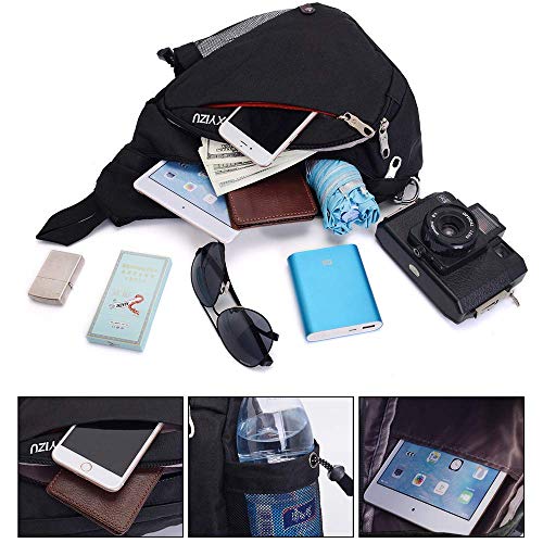 Young & Ming Uomo Zaino Monospalla Panno Oxford