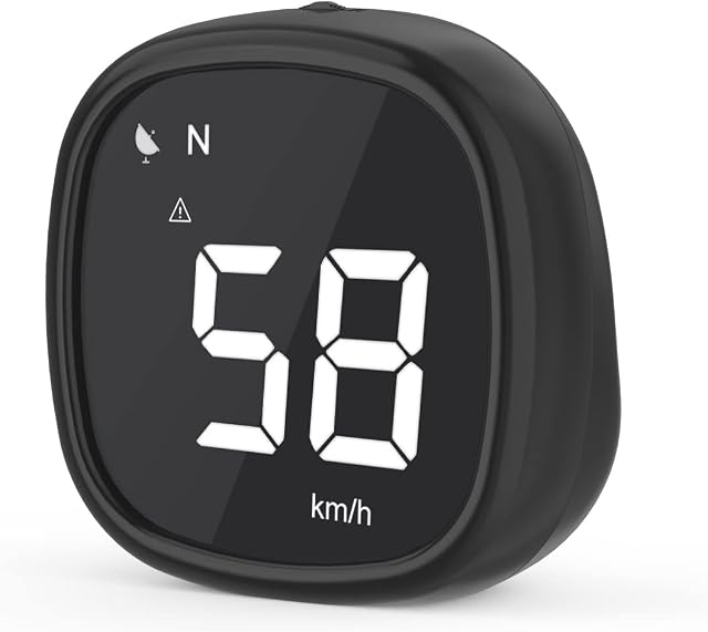 MR CARTOOL M30 Car Speedometer Digital HUD Head Up Display KMH & MPH GPS Smart Speedometer with Overspeed Alarm Fatigue Driving Warning Compass for All Vehicle