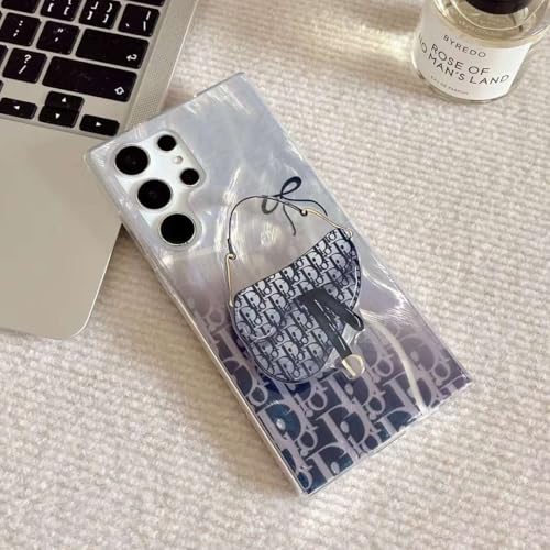 Image of COVERLY Resin Pop Case Cover for iPhone 12 Pro, Luxurious Gradient Feather Premium Hard Silicone Hand Bag Sling Decor Design Fancy Aesthetic Case with Mobile Holder Stand for Apple iPhone 12 Pro