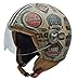Price comparison product image NZI 050004G591 Vintage II Retro Label Open Face Motorcycle Helmet, M