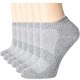 KNETLI レディースアンクルソックス、クルーソックス、スーパーソフト、マルチカラーオプションサイズ4-7 3&6ペアパック, ライトグレー, X-Small