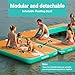 Inflatable Floating Dock Swim Platform, 5ft × 6ft × 6in Multi-Person Water Swim Dock with Air Pump & Storage Bag & 10L Dry Bag for Swimming, Lake, Pool, Beach