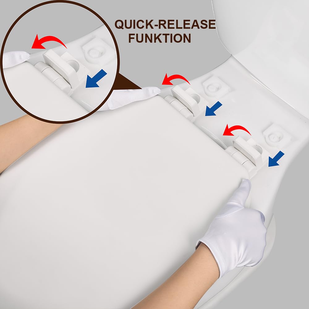 deska sedesowa z drewnianym rdzeniem, matowa – Soft-Touch i ultragładka (bez skórki pomarańczowej), wolnoopadająca i szybkie zapięcie (Easy-Clean) – kształt O, rozstaw otworów 155 mm – PIKLiDS