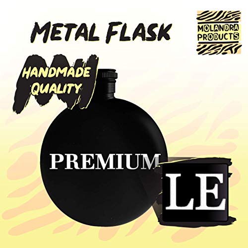 Tiktok Famous - 5oz Round Alcohol Drinking Flask, Black - Image 3