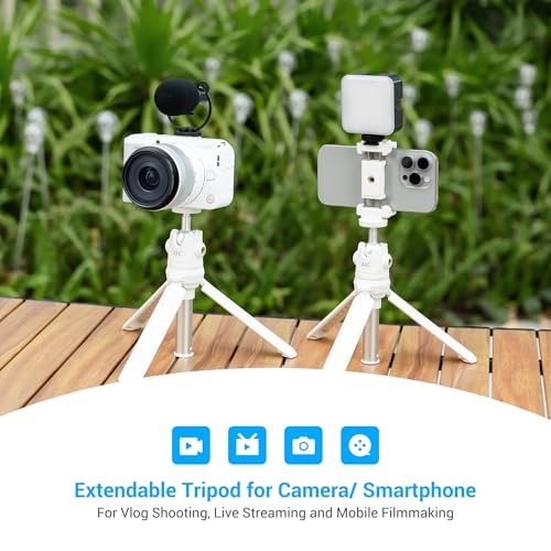 Image of JJC Extendable Mini Tripod & Selfie Stick for Sony ZV1F ZV1 ZVE10 RX100 VII | for Sony ZV-E10 II ZV-1F ZV-1 II A6100 A6400, Canon PowerShot V1 SX740 HS G7X Mark III II EOS R100 R50 R10 & More