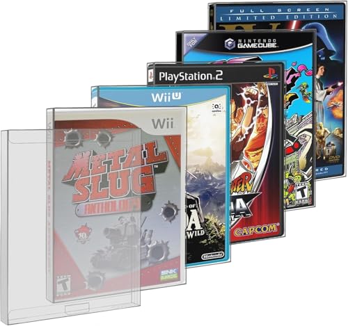 Link-e : 20 X Boitier de Protection en Plastique Compatible avec Boite de Jeu sur Console Nintendo Gamecube Wii Wii-U Sony Playstation 2 PS2 Microsoft Xbox Xbox 360