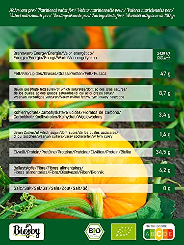 Biojoy BIO-pompoenpitten, geschild, rauw en ongezouten (1 kg) - Afbeelding 7