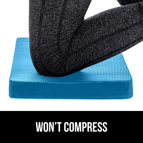 Image of GORILLA GRIP Extra Thick Supportive Foam Kneeling Pad, 2PK, Large Cushion Heavy Duty Knee Pads for Gardening, Baby Bath Time, Dirt and Water Resistant, Workout and Garden Supplies, 17.5x11, True Blue