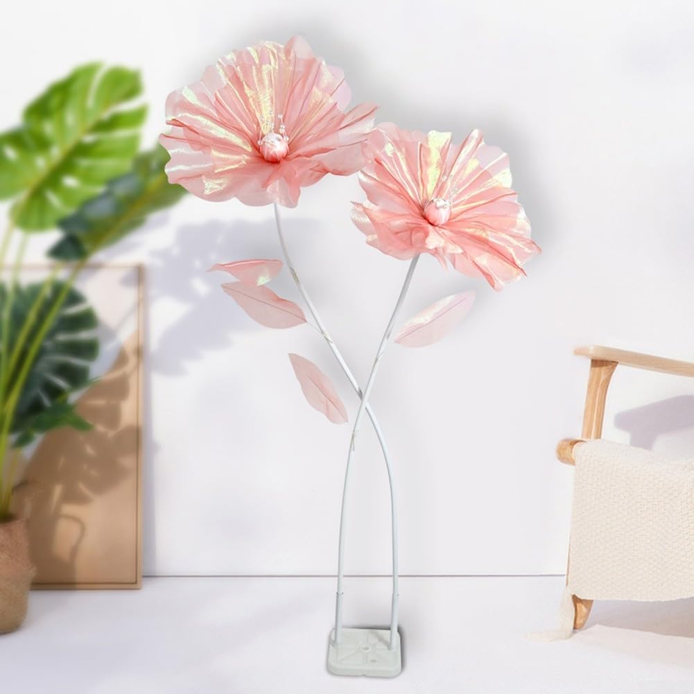 Seidenblume Hortensie mit Stiel 150cm für Vase(Red and Pink Suit) | 50cm Blütenkopf, leuchtende Farben, für ideal als Blickfang, für Brauttisch, zeremonieller Hintergrund