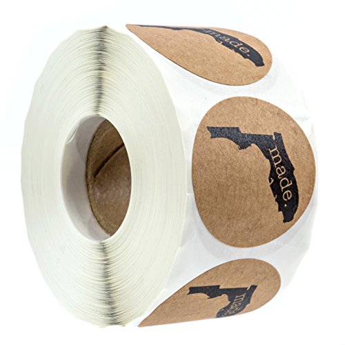Florida Made Stickers/500 Made in Florida Labels