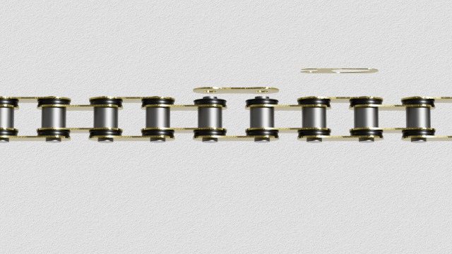 Amazon.com: BIGLKNM 420 X-Ring Chain Gold 76 Links with Connecting