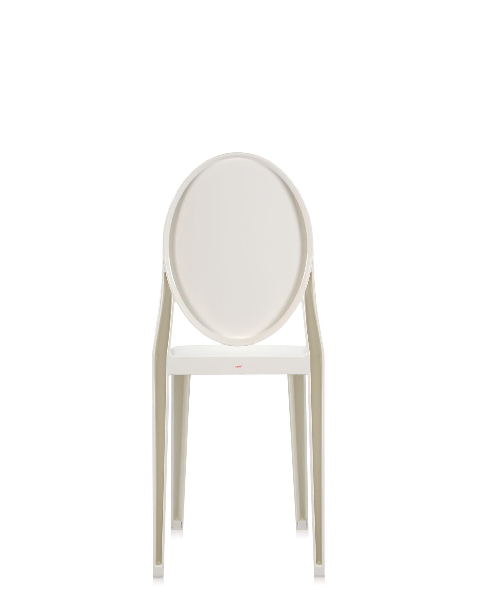 Amazon｜Kartell ダイニングチェア グロッシーホワイト W38/D52