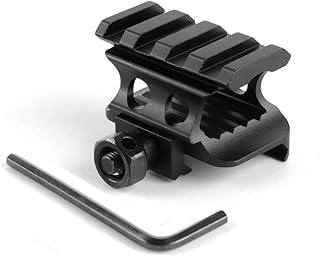 4 Slots Picatinny Waver Riser Rail Mount for Micro Reflex Sight Red Dot Scope 1" High - Higoo