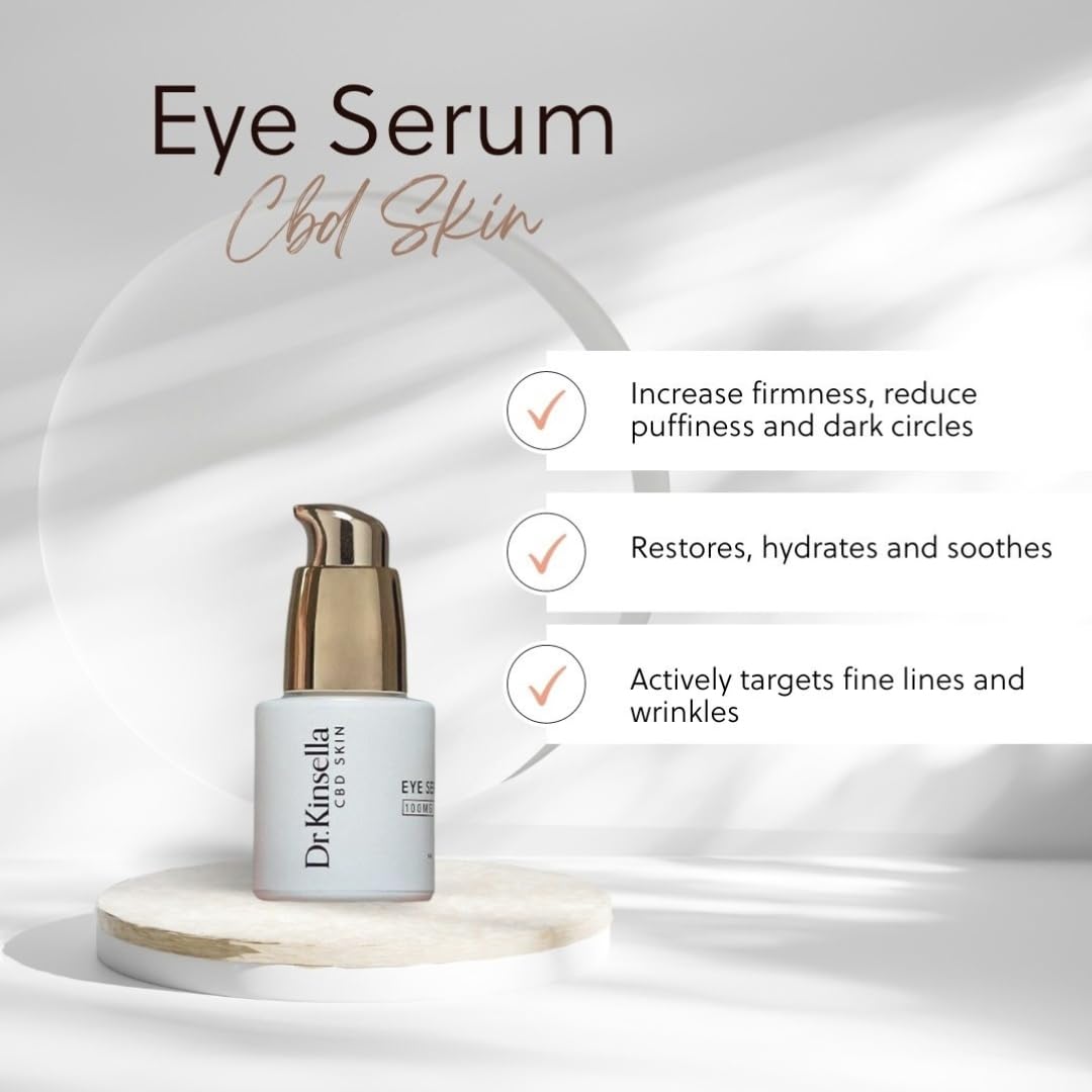 Dr. Kinsella Eye Serum, Anti-Ageing Eye Cream for Dark Circles, Puffiness & Eye Bags, Infused with Hyaluronic Acid, Vitamin C & Caffeine for Brighter, Youthful Eyes - Image 2