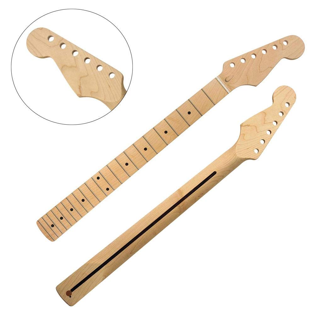 Gitarrenhals e-Gitarre 22 Bünde Gitarren Griffbrett Gitarrenhals Neck Ersatz Ahorn Hals für Ahorn Strat ST Gitarren reparaturteile