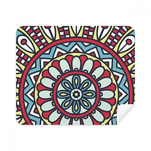 Printing Repeat Cloth Red Blue Colorful Art Cleaning Cloth Screen Cleaner 2pcs Suede Fabric