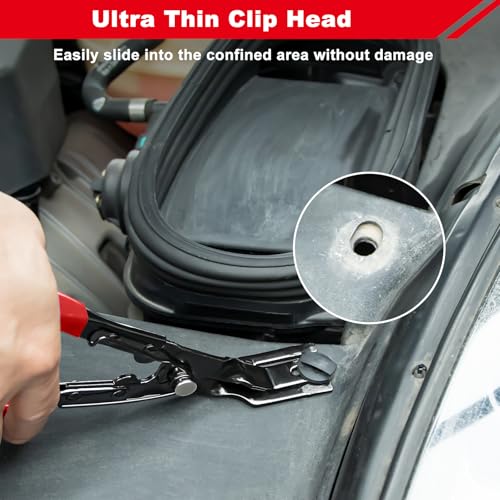 image for AXELECT 3 Pcs Clip Remover Tool, Clip Pliers Set Fastener Removal Tool