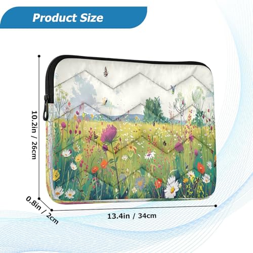 Funda para portátil 13-14 pulgadas impermeable con diseño de mariposas miniatura 3